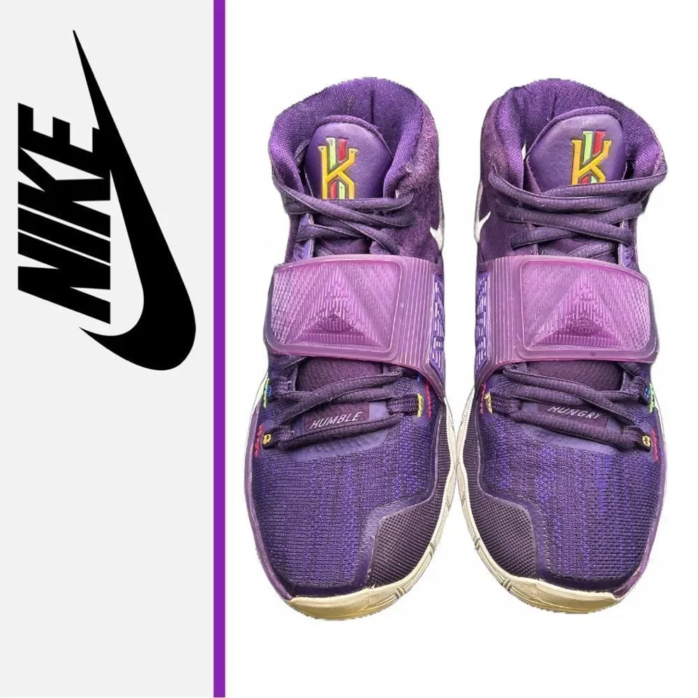 Nike Youth Purple Kyrie 6 Sneakers BQ5599-500- Size 5Y‎